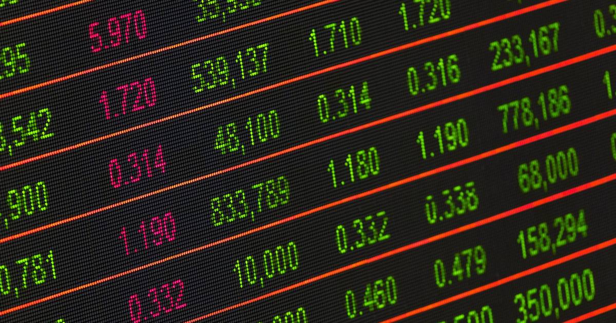 Financial market data display representing profit repatriation and cross border fund flows from India